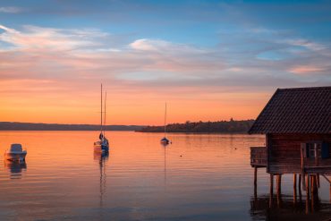 Boathouse Ammersee Sunset