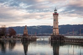 Lindau Germany Bodensee Lake Constance Hafen Löwe Leuchtturm