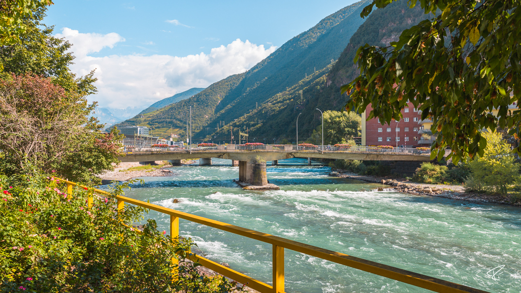 Bolzano Bozen South Tyrol Italy Eisack Isarco river